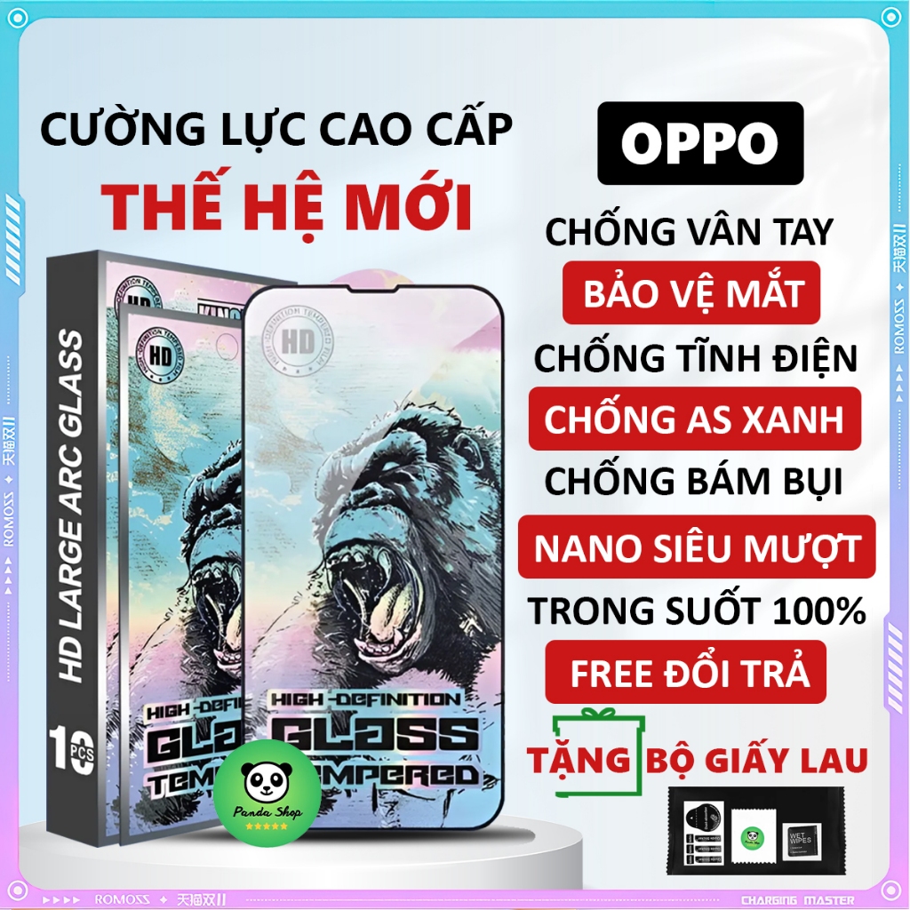 Kính cường lực Oppo A78, full màn, Miếng dán màn hình