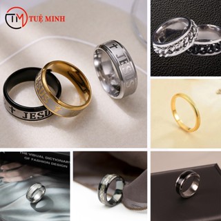 NHẪN THỜI TRANG, NHẪN NAM NỮ TITAN THÉP KHÔNG RỈ SIÊU ĐẸP NHIỀU MẪU MÃ -PHỤ KIỆN THỜI TRANG