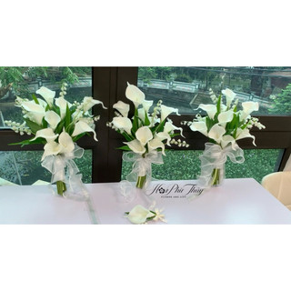 Hoa linh lan phối hoa rum(calalily)