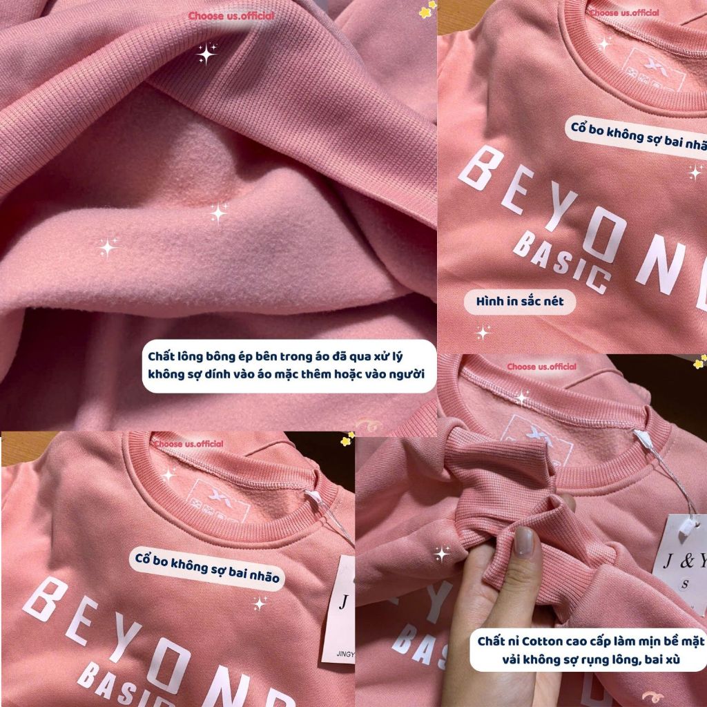 Bộ nỉ nữ thu đông chất vải nỉ bông, Set đồ nữ thu đông quần áo dài tay trẻ trung phong cách Hàn Quốc | BigBuy360 - bigbuy360.vn