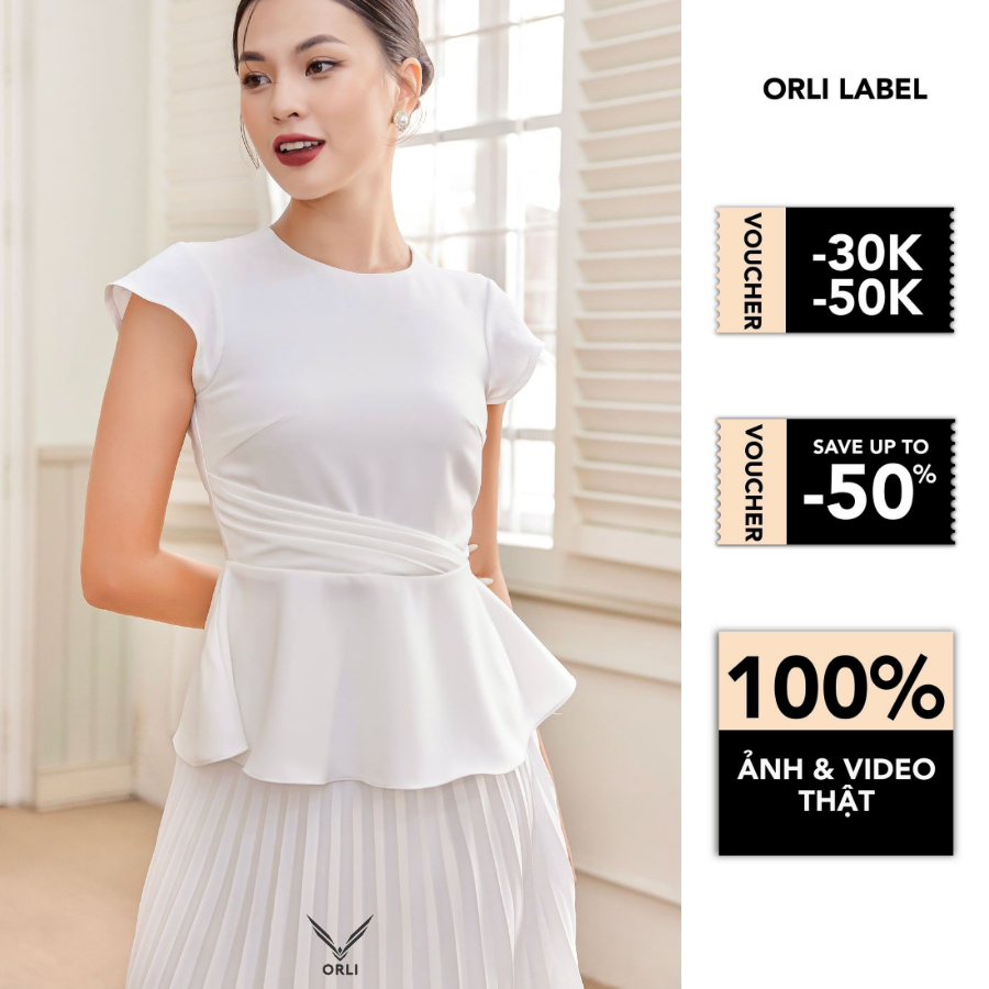 Áo trắng cột thắt eo - Dora Shirt - Orli Label