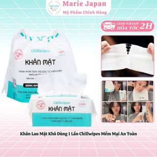 Khăn Lau Mặt Khô Dùng 1 Lần Chillwipes Mềm Mại An Toàn