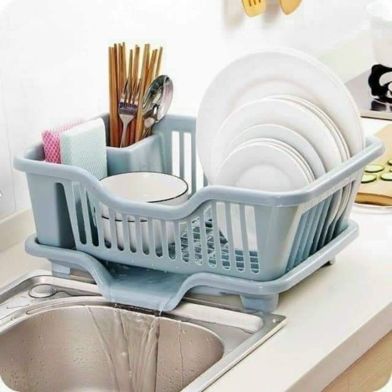 3535 Rổ úp bát có khay thoát nước VIỆT NHẬT CHÍNH HÃNG loại 1 3535, kệ nhựa úp bát kèm khay hứng