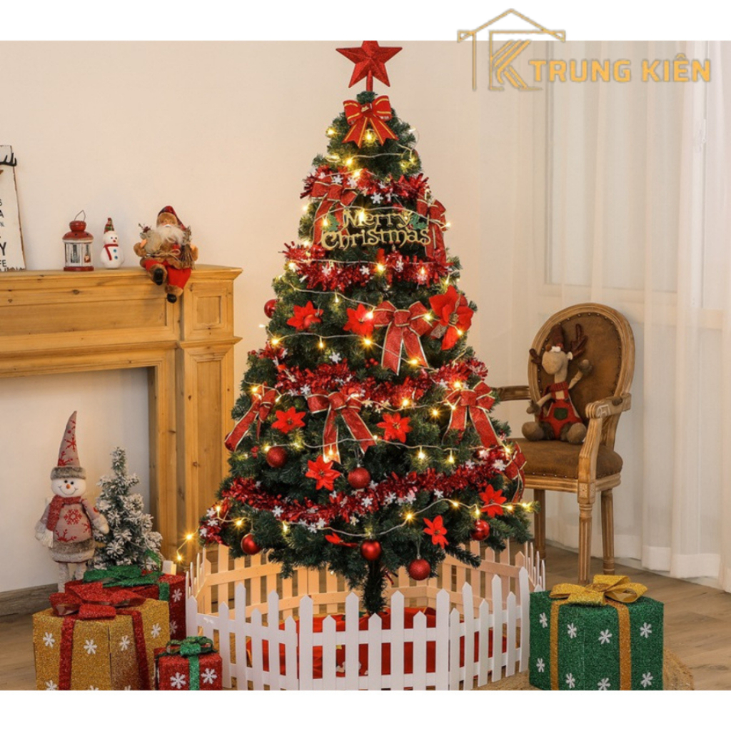 Cây thông giáng sinh mini, cây thông Noel cao 1m5 tặng kèm 83 chi tiết phụ kiện