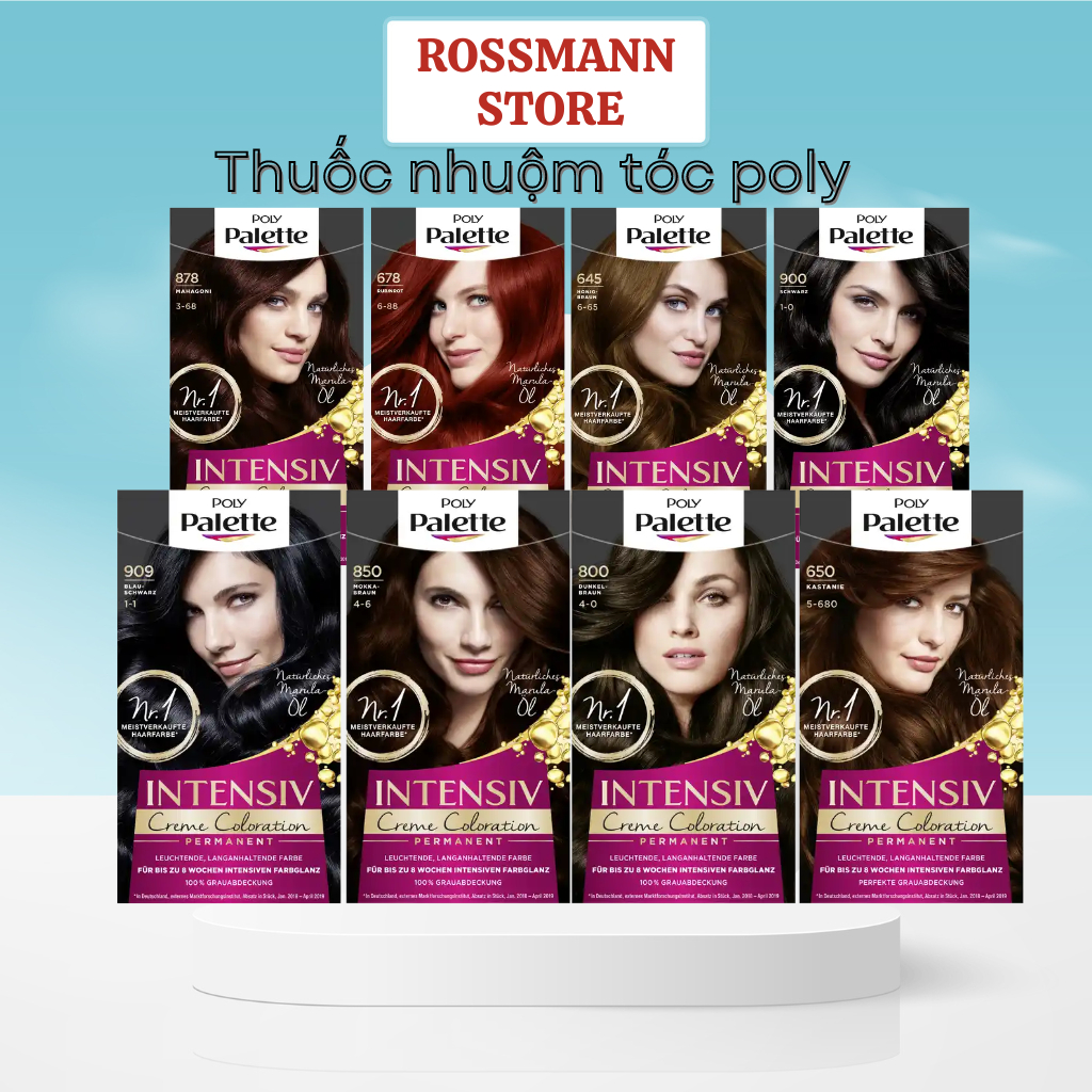 Thuốc nhuộm tóc Poly Palette phủ bạc - Đức(mẫu mới nhất)