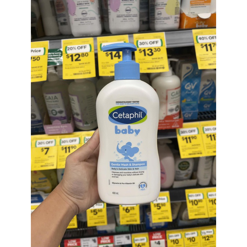 Sữa tắm gội 2 trong 1 Cetaphil Baby Gentle Wash & Shampoo 400ml