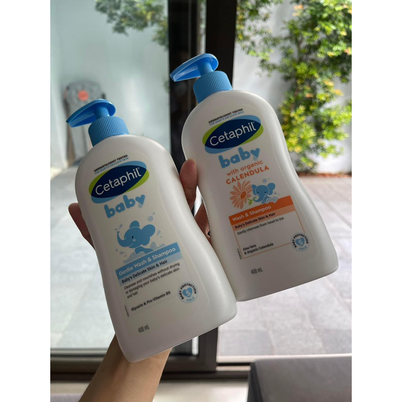 Sữa tắm gội 2 trong 1 Cetaphil Baby Gentle Wash & Shampoo 400ml