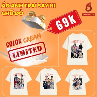 Áo Thun TỔNG HỢP 30 ANH TRAI SAY HI COLOR CREAM form rộng Vải Poly Mè STREETSFACT TRENDS - ATSHXHT