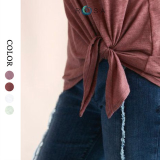 Áo thun cổ tim cột nơ trước EXPR3SS