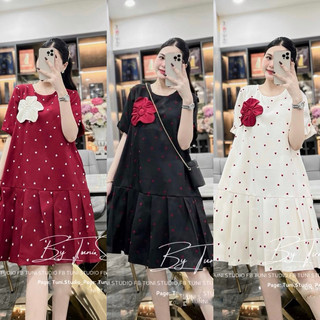 Váy thiết kế [ NH Clothing chuẩn ] cao cấp mềm mại kẻ bông hoa to