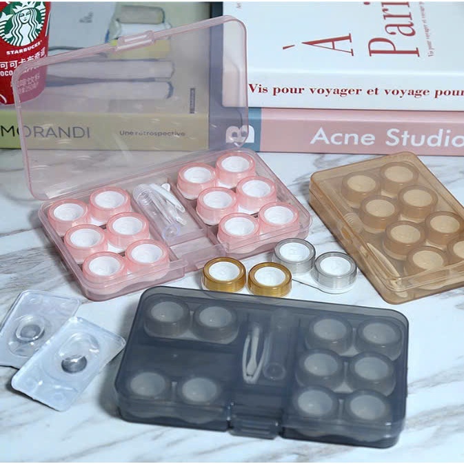 Khay đựng 6 đôi lens LUNA EYES kèm dụng cụ đeo