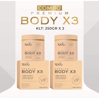 Combo 2 Hũ Kem Body XuKa Premium X3 250g-Body X3 Xuka trắng da Dưỡng Da Body
