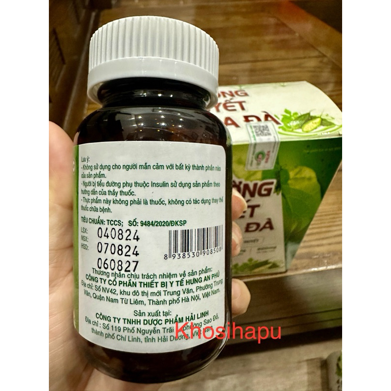 Viên uống Đường Huyết hoa đà thành phần thảo dược hỗ trợ người tiểu đường, giảm đường huyết bảo vệ sức khỏe hiệu quả