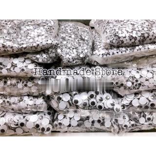Mắt thú nhựa đen trắng