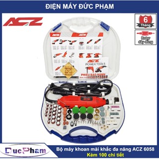 Máy khoan mài cắt mini đa năng ACZ-6058 | Công suất 180W | Điều chỉnh 6 tốc độ | Chính hãng