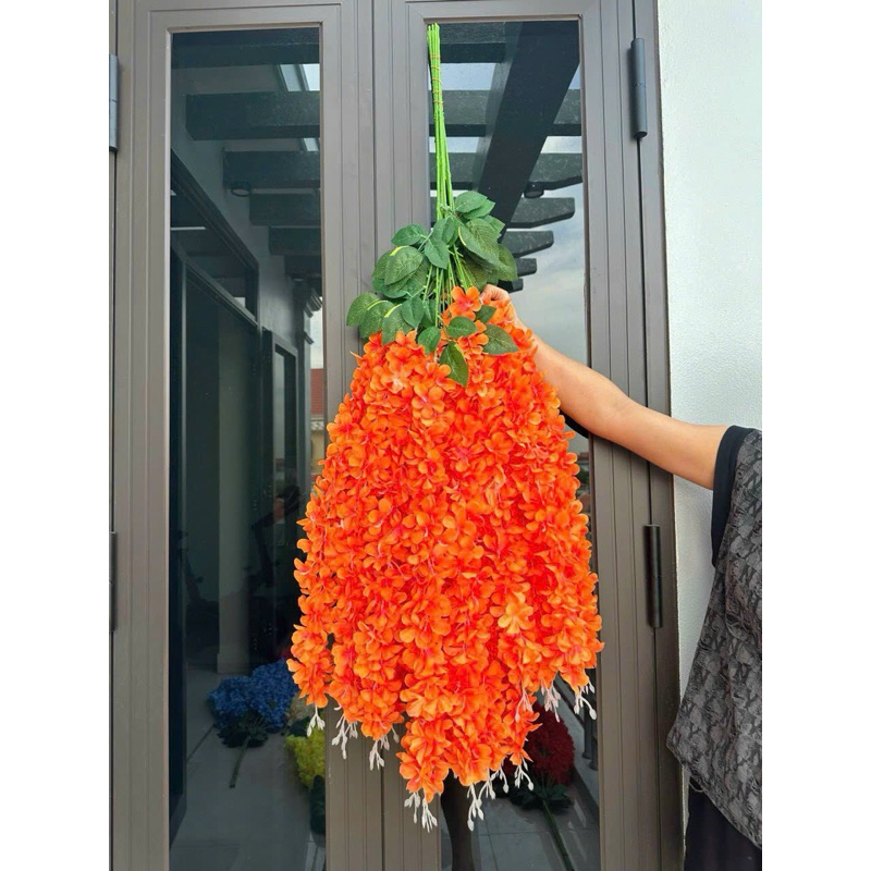 Dủ hoa tử đằng 1.1 m - trang trí dercor , cây giả .