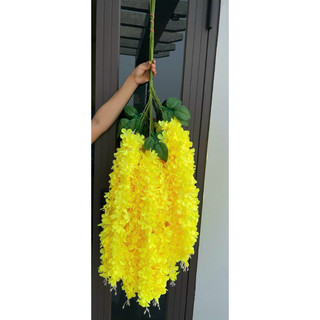 Dủ hoa tử đằng 1.1 m - trang trí dercor , cây giả .