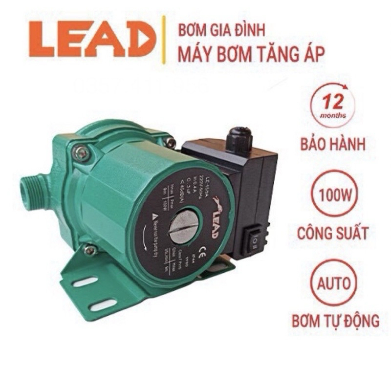 máy bơm tăng áp tự động 100w .