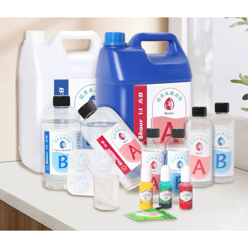 Combo  keo Epoxy  resins  400 gam  tặng kèm màu pha kèm