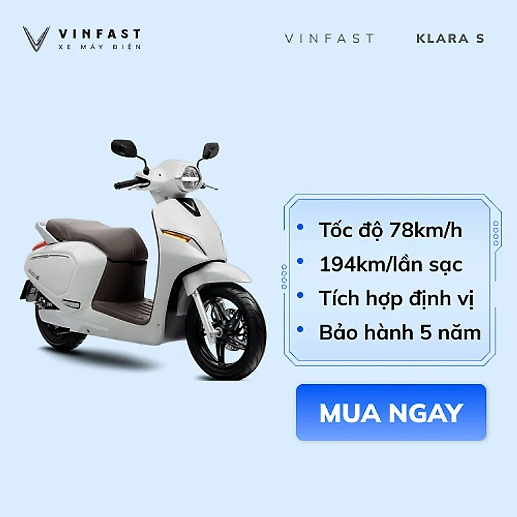 Xe máy điện VinFast Klara S ( Thuê Pin )