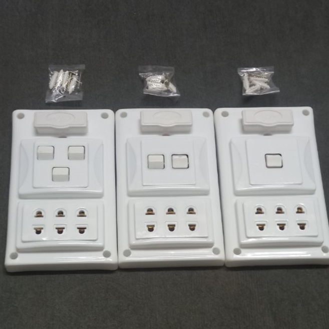 HCM Bảng điện Táp lô giả âm 1,2,3 công tắc - hàng VN chất lượng cao