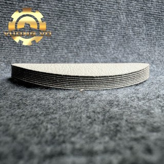 Giấy nhám tròn đế lông-nhám tròn hạt aluminum oxide màu trắng kích thước 4" (98mm) (Giá đã có VAT)