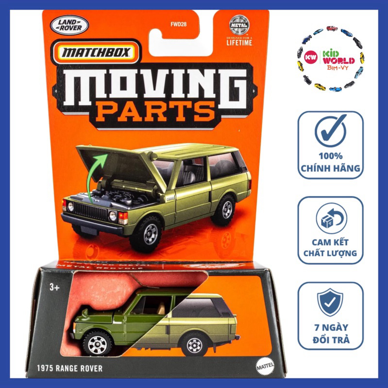 Xe mô hình Matchbox Moving Parts Series 1975 Range Rover HVN07.