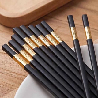 🌜Bộ 10 Đôi Đũa• Mạ Vàng Xuất Nhật Cao Cấp, Sang Trọng, Bền Đẹp