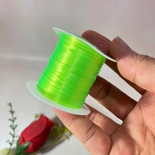 1 Cuộn 10m dây thun lụa co giản dùng sỏ hạt - Loại mỏng 0.3ly