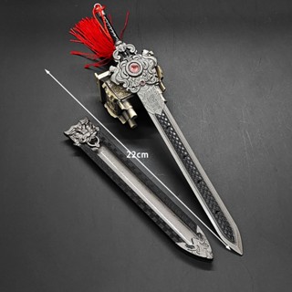 Mô hình Lục Thần Kiếm dài 22cm chất liệu hợp kim mô hình Tam Quốc Diễn Nghĩa trưng bày trang trí siêu đẹp