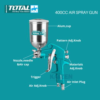 Súng phun sơn 400cc Total TAT10402