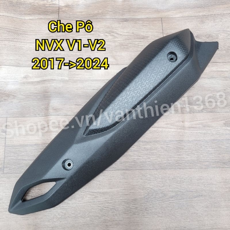 Ốp Che Pô Xe NVX AEROX V1-V2-V3 2017->2025 Nhựa Đen