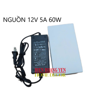 Nguồn Adapter 12V 5A  60W giắc 6 ly dây dài 1met