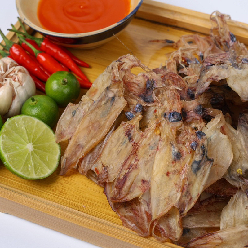 Khô Mực Chuối Mini Nguyên Con 500 gam Nấu Sup Ca Mau