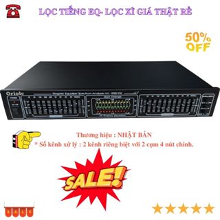 Lọc xì âm thanh ORIOLE Equalizer 2 kênh chỉnh riêng biệt ghép âm li cục đẩy-lọc tiếng