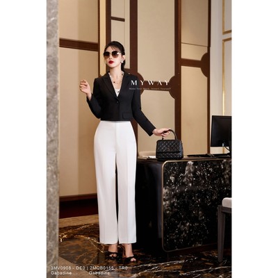 Áo Vest Nữ MY WAY Dáng Croptop Basic Sang Trọng 3MV0908 DE0