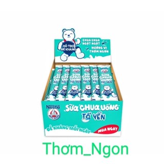 Sữa Chua Yogu Tổ Yến Gấu Nestle® Vị Nguyên Bản Tăng Sức Đề Kháng (28gói x 75ml) DATE MỚI