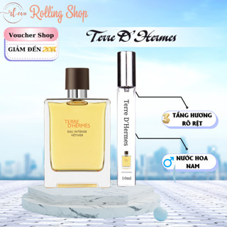 Nước Hoa Chiết Nam Xuất Xứ Từ Pháp Hermes  Terre D'Hermes 10ml Thơm Lâu, Nước Hoa Nam Chuẩn Chính Hãng - Rolling Shop