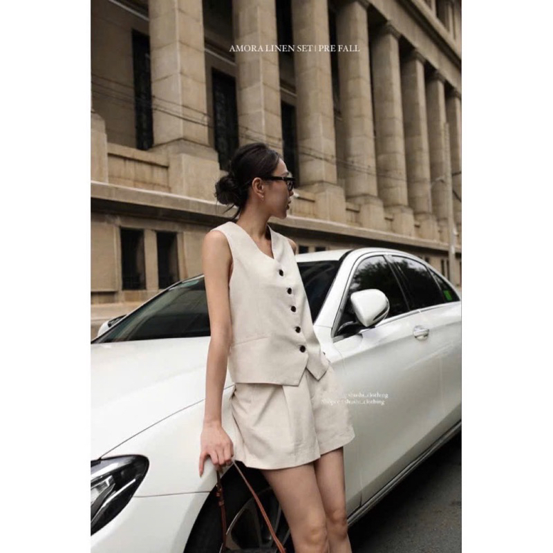 𝐀𝐦𝐨𝐫𝐚 𝐒𝐞𝐭 - Set Ghile Linen ( ảnh chính chủ )