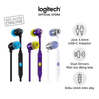 Tai nghe gaming in-ear Logitech G333 KDA - Dual Drivers, Jack 3.5mm, Mic