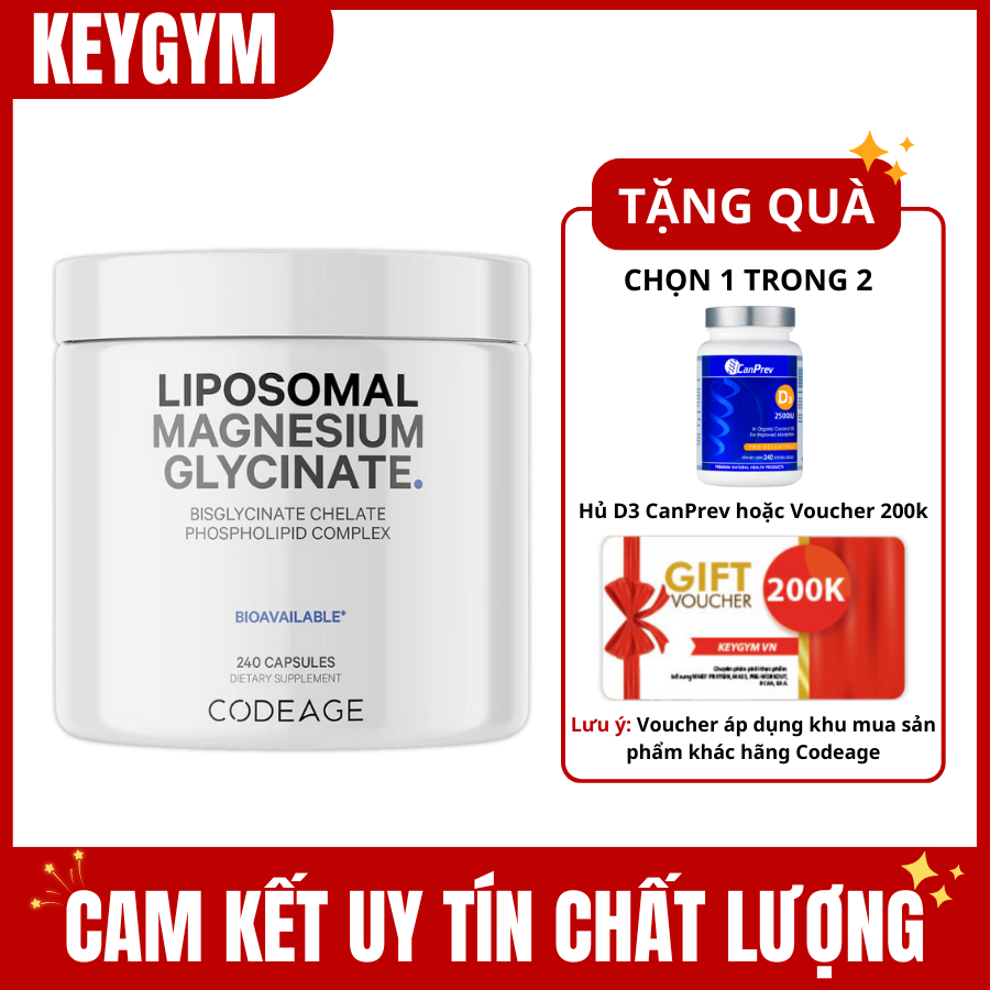 Codeage Liposomal Magnesium Glycinate 240 Viên
