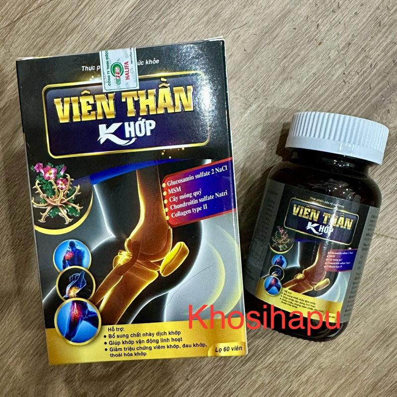 Viên uống thảo dược bổ khớp Viên thần khớp hỗ trợ bệnh về xương khớp phòng loãng xương khô khớp làm trơn khớp hiệu quả