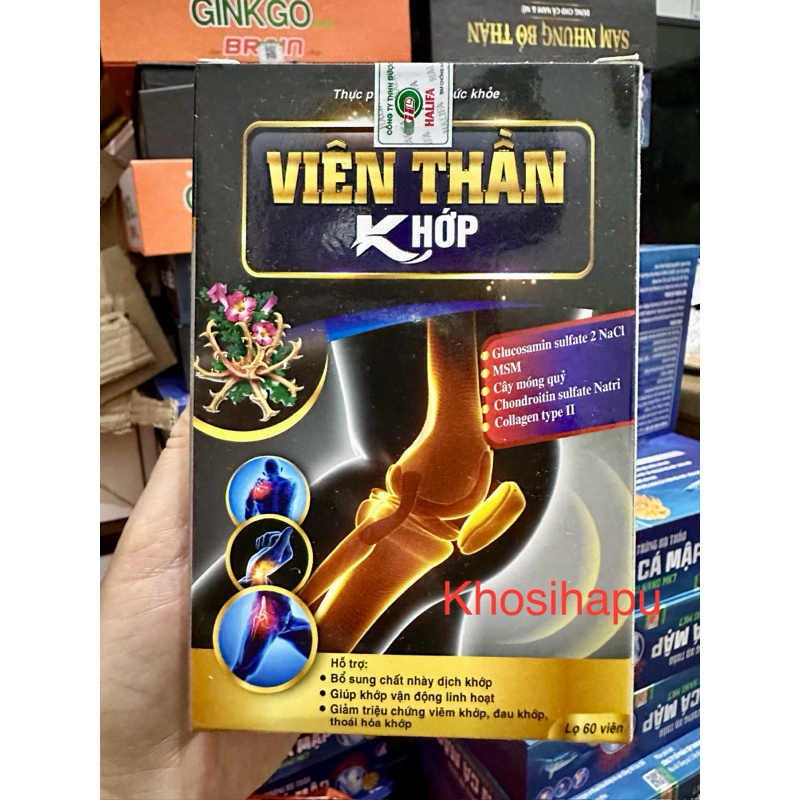 Viên uống thảo dược bổ khớp Viên thần khớp hỗ trợ bệnh về xương khớp phòng loãng xương khô khớp làm trơn khớp hiệu quả