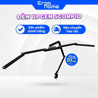 Đèn bảo vệ mắt kẹp bàn UPGen Scorpio học tập, đọc sách kéo dài và gấp gọn,nhiều chế độ sáng-ERGOHOME