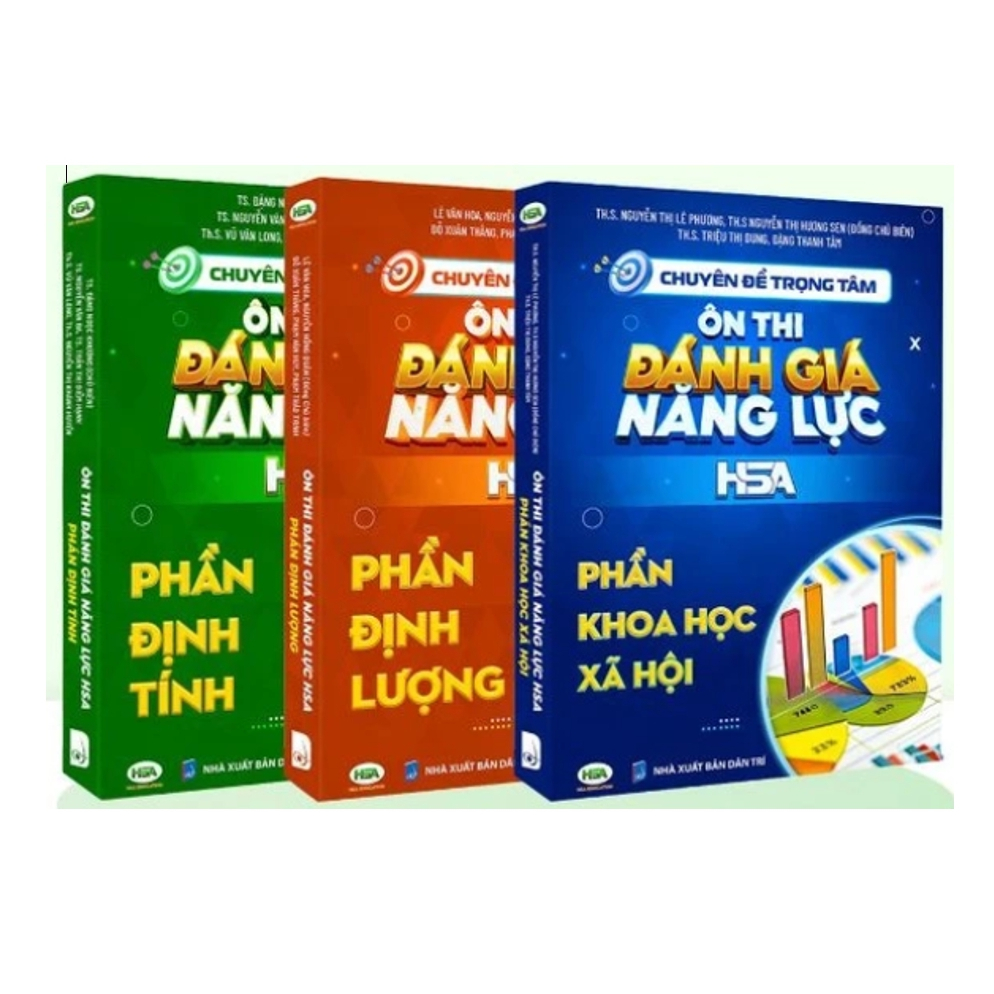 Sách - Chuyên Đề Trọng Tâm Ôn Thi Đánh Giá Năng Lực HSA 2025 (Định tính + Định Lượng + Khoa Học Xã H