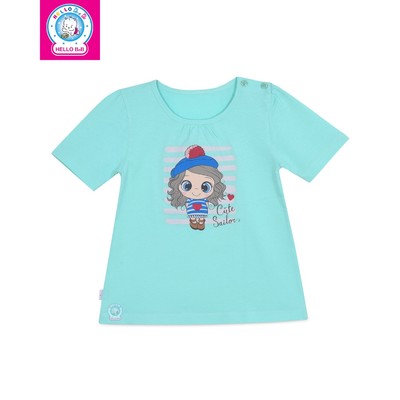 Áo màu bé gái tay ngắn 1180 HELLOBB (HÌNH IN NGẪU NHIÊN)