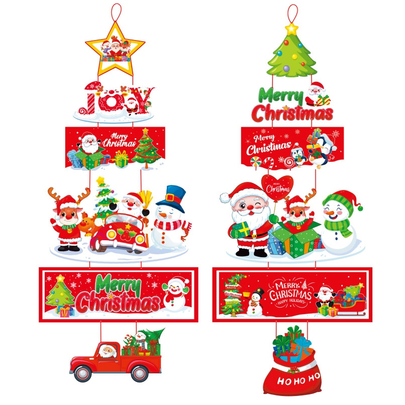 Cặp Hình Treo Hai Bên Trang Trí Noel Phụ Kiện Decor Giáng Sinh