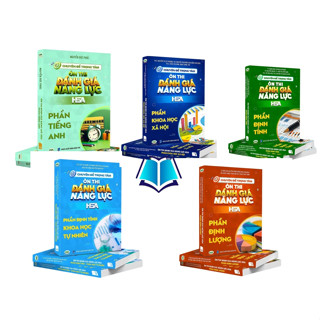 Sách - Ôn thi đánh giá năng lực Hà Nội HSA 2025 combo 5c (Định Tính + Định Lượng + Tự Nhiên + Xã Hội + Tiếng Anh)