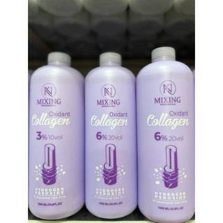  Oxy Nhuộm Tóc Không Rát Da Đầu Hương Thơm Khử Mùi Thuốc Nhuộm Mixing Collagen 1000ml 