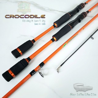  Cần câu cá Crocodile cam độ cứng M câu lure câu lăng xê CM57 
